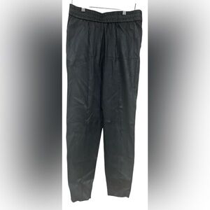 SPRWMN Superwoman Los Angeles Leather Ankle Leggings Pull On Black Size Medium‎